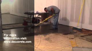 Decocrete SelfLeveling Concrete Installation [upl. by Ravo620]