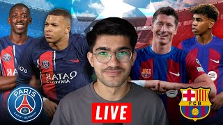 PSG vs BARCELONA LIVE CHAMPIONS LEAGUE REACTION [upl. by Harwilll]