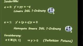 Gewöhnliche Differentialgleichungen 8 Bernoullische I [upl. by Falk]