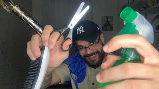 Asmr Caseiro Deixando seu CABELO na RÃ©gua 2ðŸ“ âœ‚ï¸ðŸª’ðŸ’ˆ [upl. by Melborn]