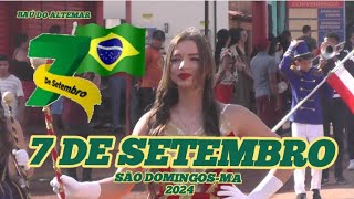 DESFILE DE 7 SETEMBRO 2024 EM SÃO DOMINGOS DO MARANHÃO DESFILE COMPLETO [upl. by Chu]