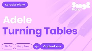 Adele  Turning Tables Karaoke Piano [upl. by Llenrrad265]