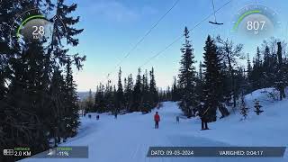 Trysil ski  Longest descent [upl. by Phenice75]