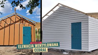 Elewacja wentylowana Cedral Lap Budowa domku 35m2 na zgłoszenie [upl. by Arlyn]