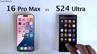 iPhone 16 Pro Max vs S24 Ultra  Speed Performance Test [upl. by Bills199]