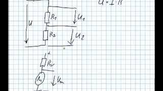 Der Spannungsteiler Unbelastet und Belastet  BERECHNUNG [upl. by Rehteh667]