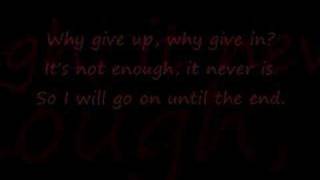 Breaking Benjamin  Until The End Lyrics [upl. by Tobie]