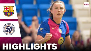 Barcelona vs Montpellier  Highlights  Womens Friendly 17082024 [upl. by Lenaj]