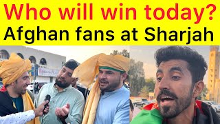 Live from Sharjah  Afghanistan fans ready for 1st T20 vs Pakistan [upl. by Lidda]