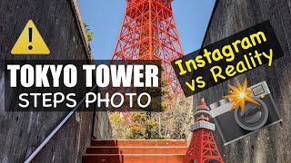 Tourists vs Tokyo Tower Steps  Photo Lineup [upl. by Izogn]