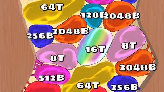 Blob Merge 3D  New Satisfying New Update ASMR Gampley Max Speed LvL Up Cube Arena 2048 [upl. by Audwen]