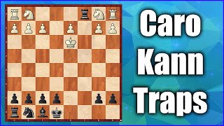 Top 5 BEST Caro Kann Traps [upl. by Armalda]