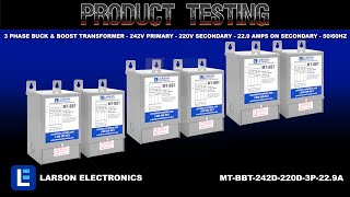 3 Phase Buck amp Boost Transformer  242V Primary  220V Secondary  229 Amps on Secondary  5060Hz [upl. by Ecadnak]