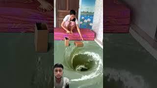 waterslide satisfying swimming oddlysatisfying funny magic effect hanashorts zackkingmagic [upl. by Enilatan]