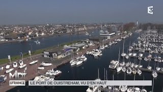 VUE DEN HAUT  Le port de Ouistreham [upl. by Sallyann315]