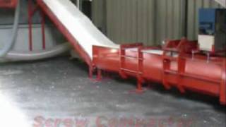 EPS foam  Styrofoam compactor  densifier with silo by HEGER [upl. by Edyaj]