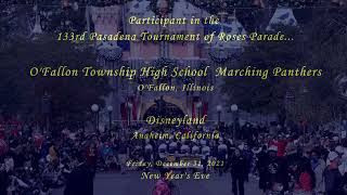 OFallon Township HS Marching Panthers  Disneyland December 2021 [upl. by Deedee]