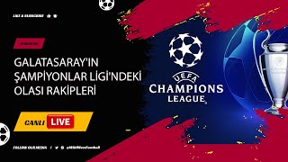 Galatasarayın Şampiyonlar Ligindeki Olası Rakipleri [upl. by Shalna488]