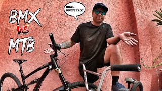 BMX VS MTB CUAL ES MEJOR 😫 Lo Bueno y lo Malo de Cada Bicicleta [upl. by Cletis402]