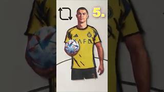 Which T shirt is better for Ronaldo football creative art shorts [upl. by Bentlee]