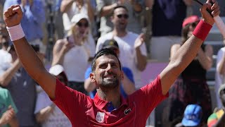 Djokovic defeats Nadal in second round men’s tennis singles at 2024 Paris Olympics [upl. by Willie245]