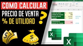 Cómo calcular el Precio de Venta y el Margen de Utilidad de un producto [upl. by Zach]