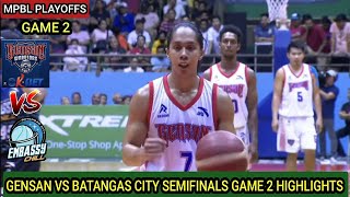 MPBL PLAYOFFS  GENSAN VS BATANGAS CITY HIGHLIGHTS  SEMIFINALS GAME 2 BEST OF THREE SERIES mpbl [upl. by Drol]