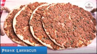 Pratik Lahmacun Tarifi  Hazır Lavaştan 10 Dakikada Mükemmel Lahmacun [upl. by Gnen]