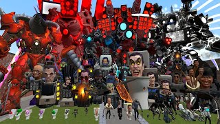 NEW UPGRADE CAMERA TITAN SPEAKER TITAN DRILL TITAN VS ALL SKIBIDI TOILET 174 Garrys Mod [upl. by Fotzsyzrk268]