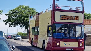 Onboard Stagecoach Bus 17528  Dennis Trident Alexander ALX400  Route 69  LX51 FOM [upl. by Nealon]