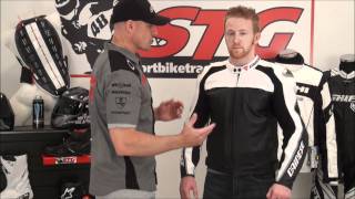 Dainese Delmar Leather Jacket Review from SportbikeTrackGearcom [upl. by Houghton]