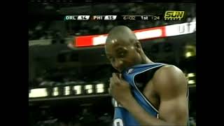 PHILADELPHIA SIXERS vs ORLANDO MAGIC 2005 Feb 12 AI 60 pts [upl. by Adnawyt805]