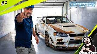 FR E2 Underground Garage Jachète une Nissan skyline GTR a restaurer [upl. by Idnic]