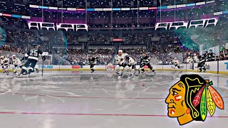 Chicago Blackhawks vs Los Angeles Kings NHL 25 4K [upl. by Ytsirk870]