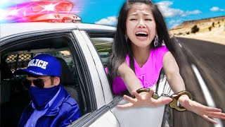 I GOT ARRESTED amp Must ESCAPE COP CAR in 24 Hours or be Trapped in Prison [upl. by Xuerd687]