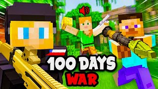 I Spent 100 Days on a WAR SMP SERVER in Minecraft… This is What Happened… [upl. by Ahsika740]