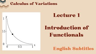 Introduction of Functional Lecture 1 Calculus of Variations English Subtitles [upl. by Jonme]