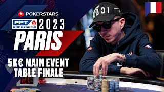 EPT Paris 2023 5K€ MAIN EVENT  Table Finale avec Benny amp Yu ♠️ PokerStars en Français [upl. by Ronna]