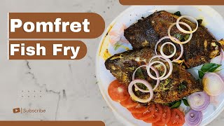 Pomfret Fry  Avoli Fry  Simple And Easy Fish Tawa Fry Recipe  Kerala Style Avoli Fish Fry Recipe [upl. by Nauqe583]