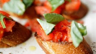 Rezept Bruschetta mit Tomaten und Basilikum selber machen [upl. by Werna]