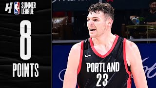 7 Draft Pick Donovan Clingan with CLUTCH BLOCK 🔥 FULL Highlights vs 76ers [upl. by Nabi]