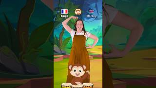 Les animaux de petit singe en français et en anglais dance enfants kids english french [upl. by Saied]