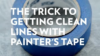 How to get clean lines with painters tape [upl. by Lleunamme]