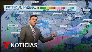 Utah Colorado y otros estados emiten alertas por peligro de exceso de nieve  Noticias Telemundo [upl. by Reta]