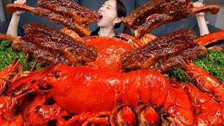 해물 FLEX ✨ 대왕 우대갈비 랍스터 낙지 해물찜 먹방 amp 레시피 Lobster amp Octopus Seafood Boil Recipe Mukbang ASMR Ssoyoung [upl. by Birck734]