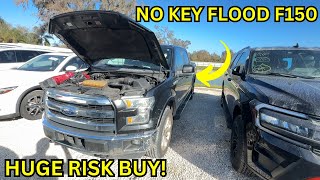 Ivan Wins a Flooded F150 W No Key Huge Risk of a Locked Up Engine [upl. by Ellednahc439]