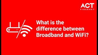 Broadband vs WiFi Understanding the Difference in just 40 seconds [upl. by Erbes]