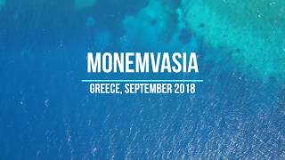 Monemvasia Greece from drone in 4k UltraHD  Монемвазия Греция с дрона [upl. by Anniram]