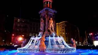 Fête des Lumières Lyon 2010  Place des Jacobins [upl. by Allyn]