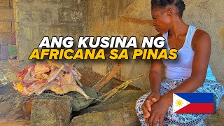 PAGLULUTO NG AFRICANA SA KANYANG BAGONG BAHAY [upl. by Hoeg]